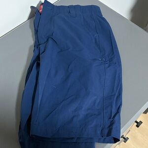 Under Armour Navy and Red Athletic Shorts